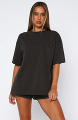From The Archives Lexi Oversized Tee Charcoal