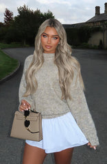 Ice Queen Knit Sweater Peppered Taupe