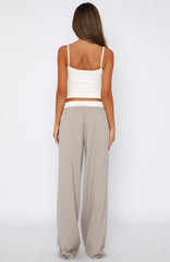 True Feelings Wide Leg Pants Moon