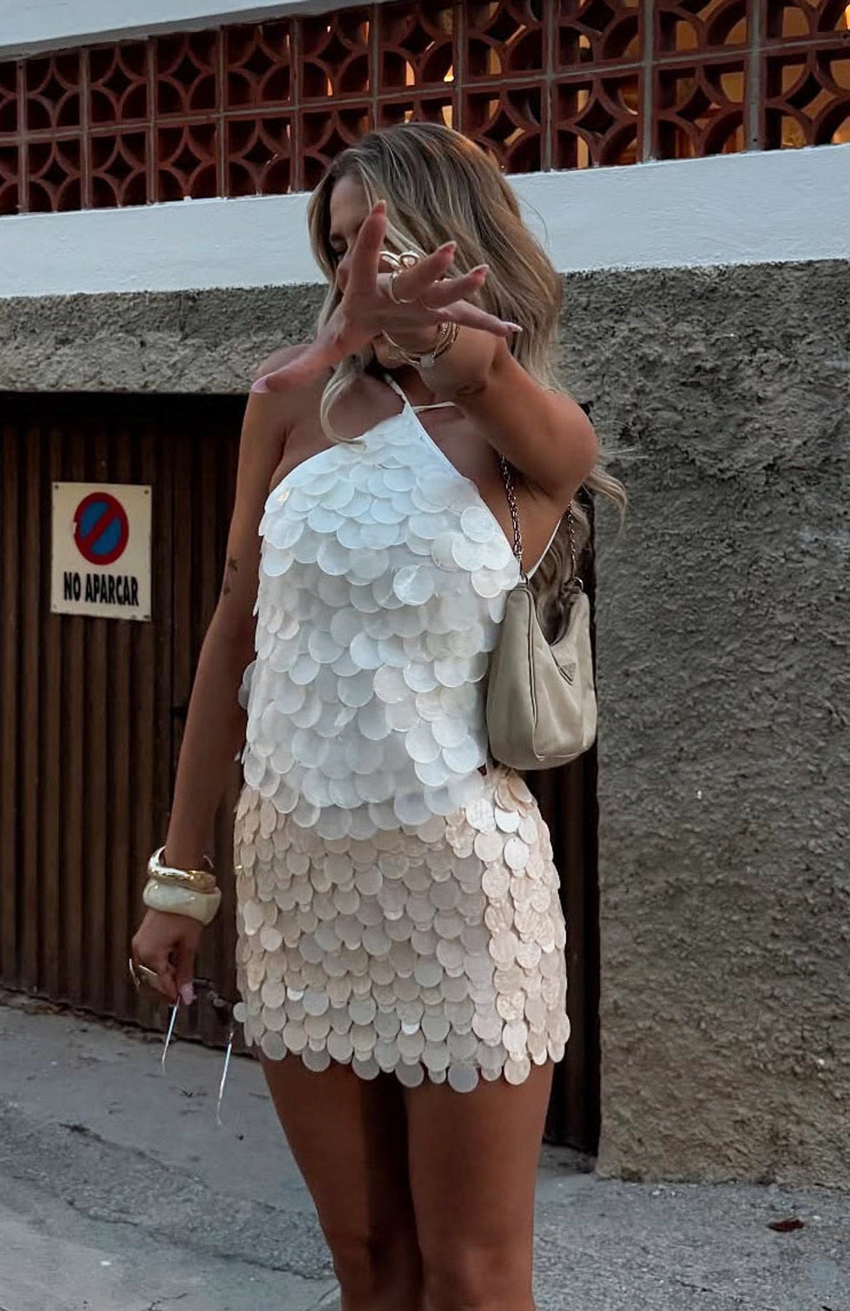 Athens Aura Shell Top White