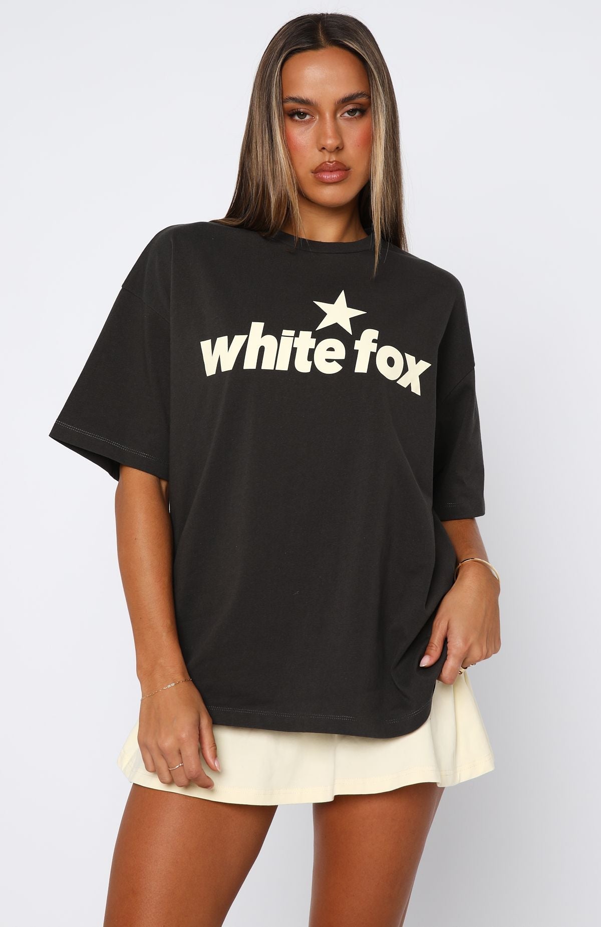 From The Archives Charli Oversized Tee Charcoal