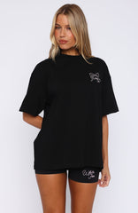 Love You Forever Oversized Tee Black