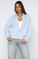 Unbreakable Bond Knit Jacket Baby Blue