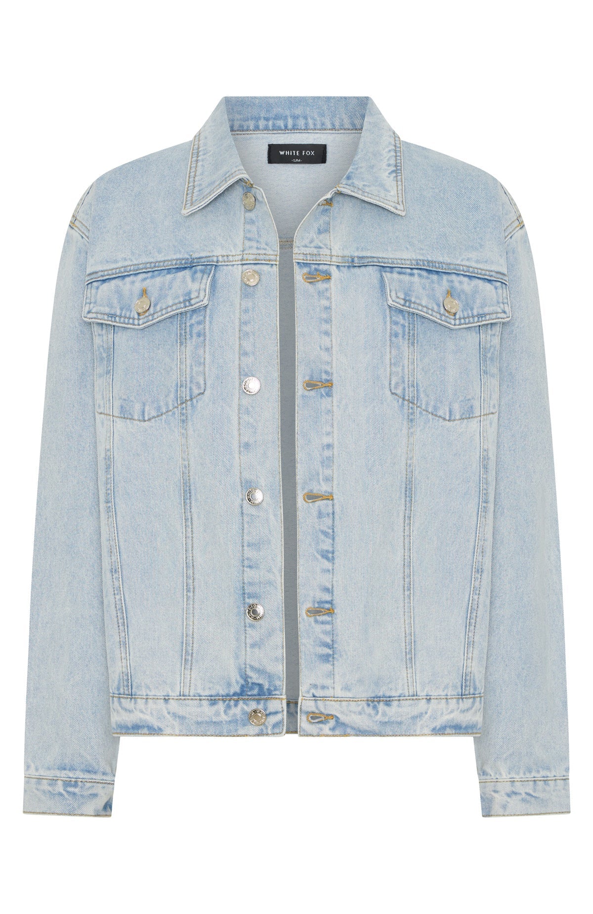 Adriana Oversized Denim Jacket Glacier Blue