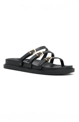 Ariela Sandals Black Croc