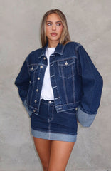 Charlotte Denim Jacket Dark Indigo
