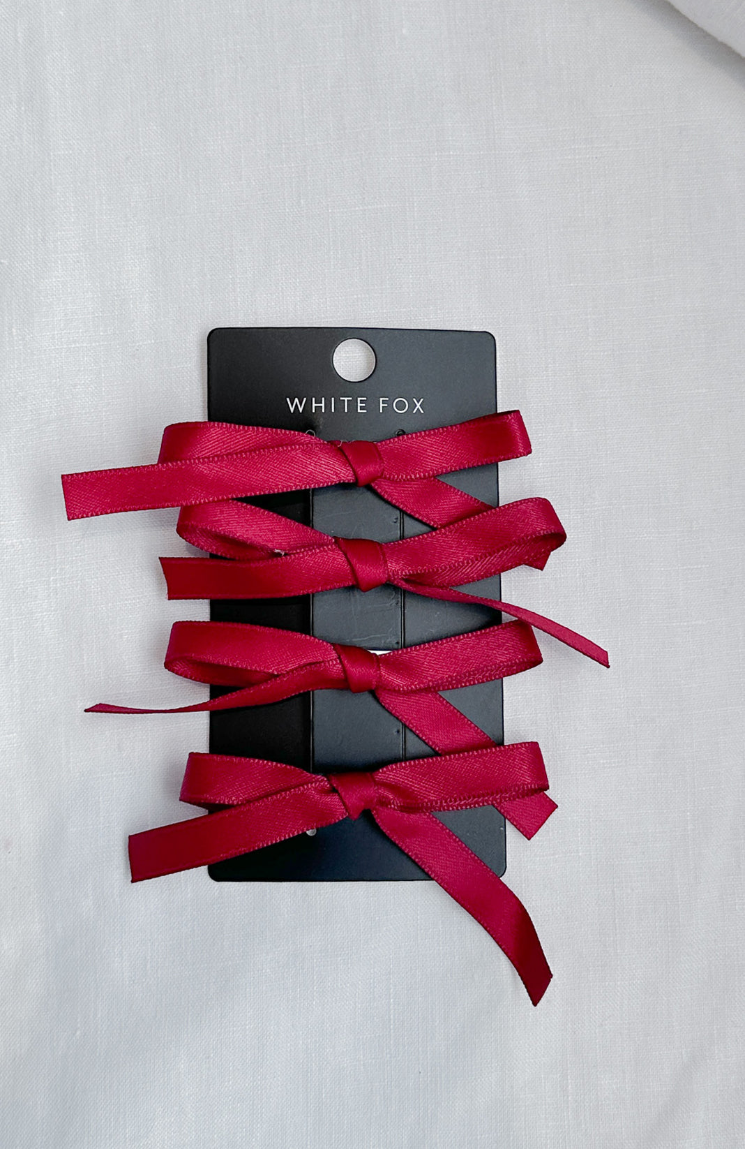 Cherry On Top Bow Hair Clips 4Pk Cherry