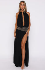 Never On Read Maxi Dress Black