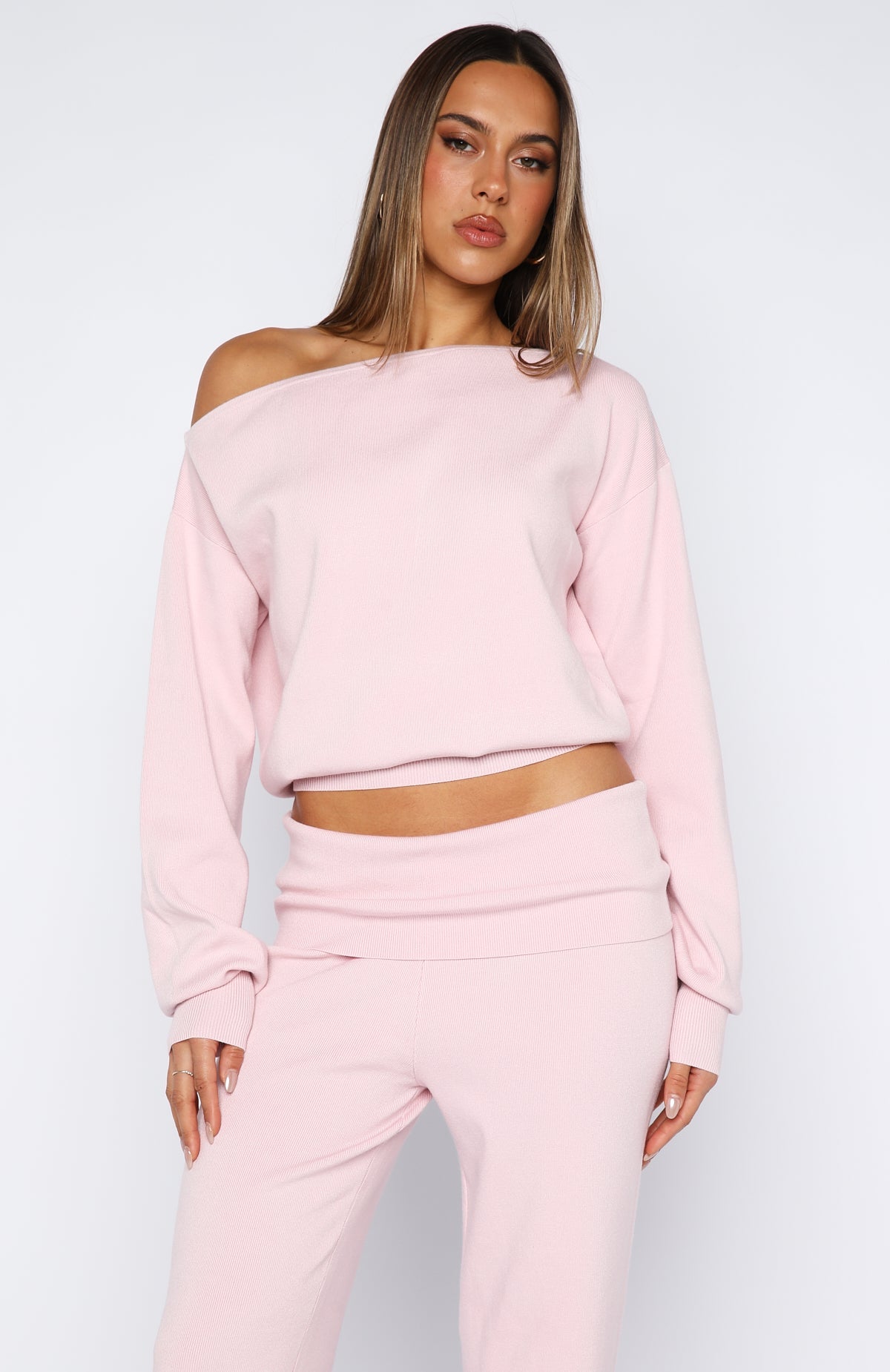 Can't Find The Words Knit Sweater Pink
