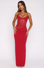 Call Me Up Maxi Dress Berry