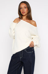 Softer Love Knit Sweater Off White