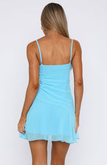 I Picked You Mini Dress Baby Blue