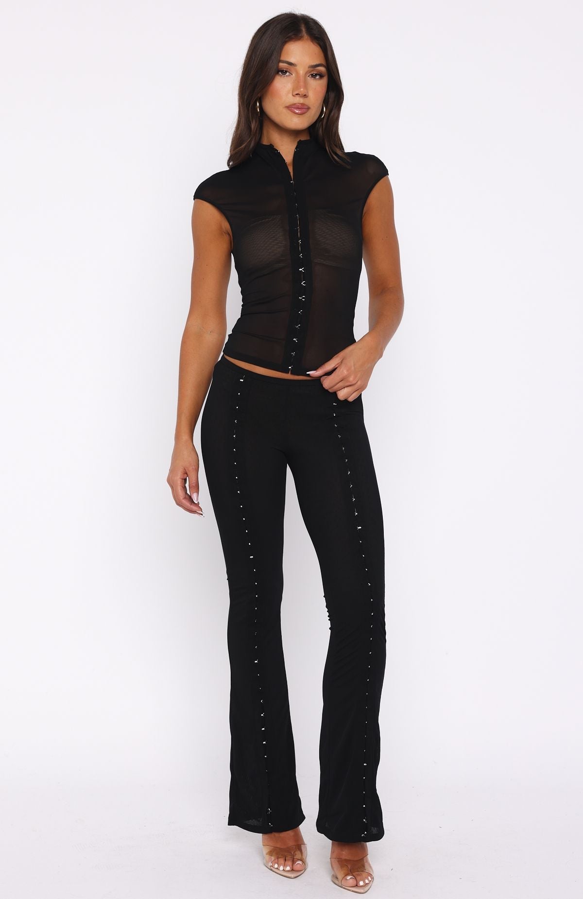 On My Own Wave Top Black