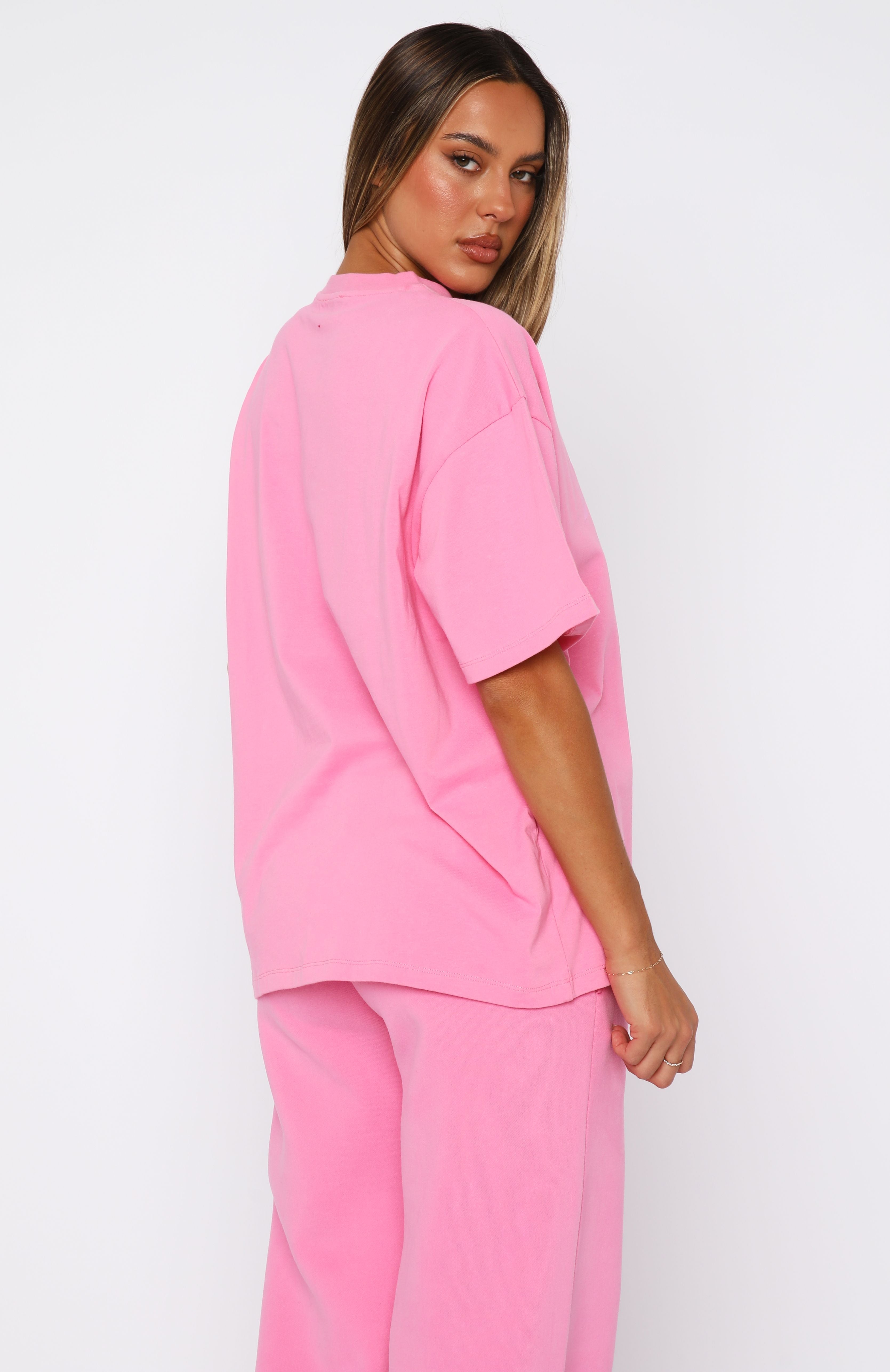 The Good Life Oversized Tee Pink