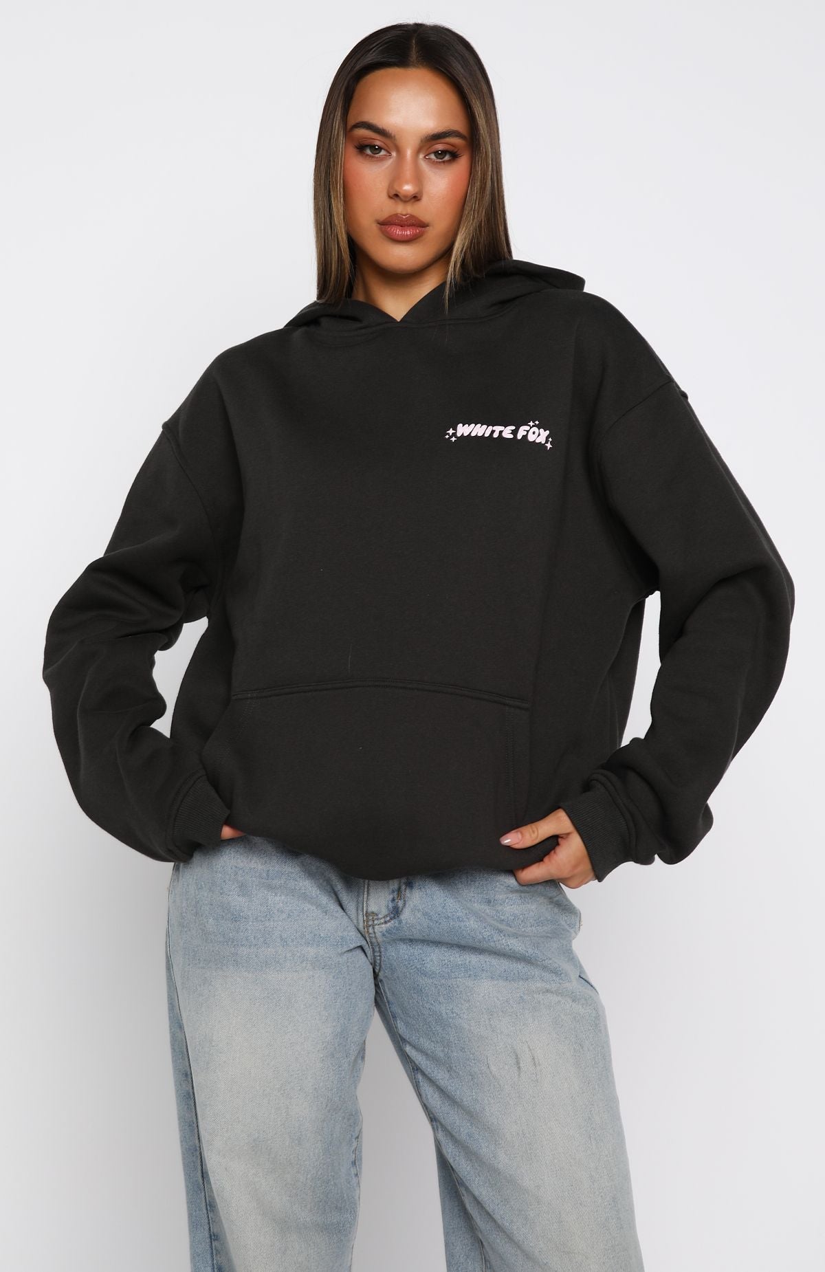 Christmas Feeling Oversized Hoodie Charcoal
