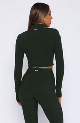 Times Up Crop Jacket Forest