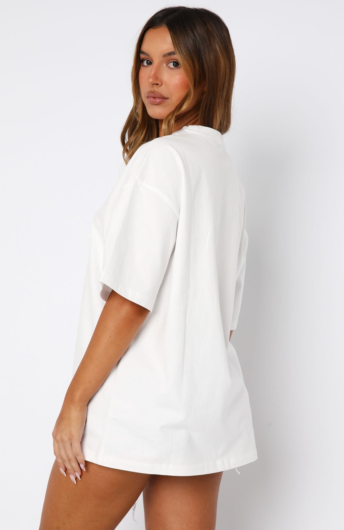 Stars In The Sky Oversized Tee White