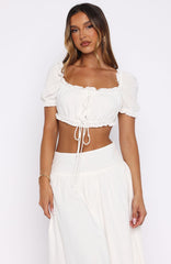 Tender Moments Top White