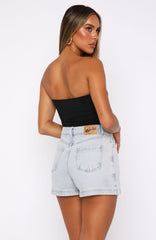 All Your Problems Denim Skort Glacier Blue