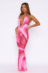 Dancing In Ibiza Maxi Dress Blush Bloom