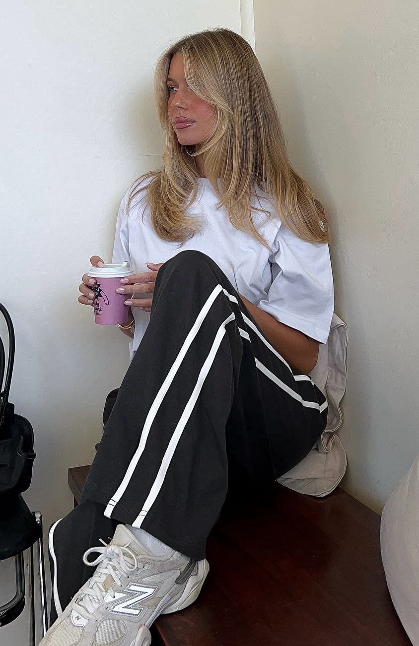 Make Me Promises Pants Charcoal