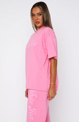 The Good Life Oversized Tee Pink