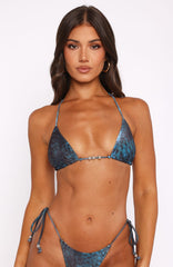 Summer Anthem Bikini Top Venomous Blue