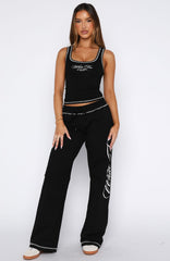 Don't Need Anyone Track Pants Black