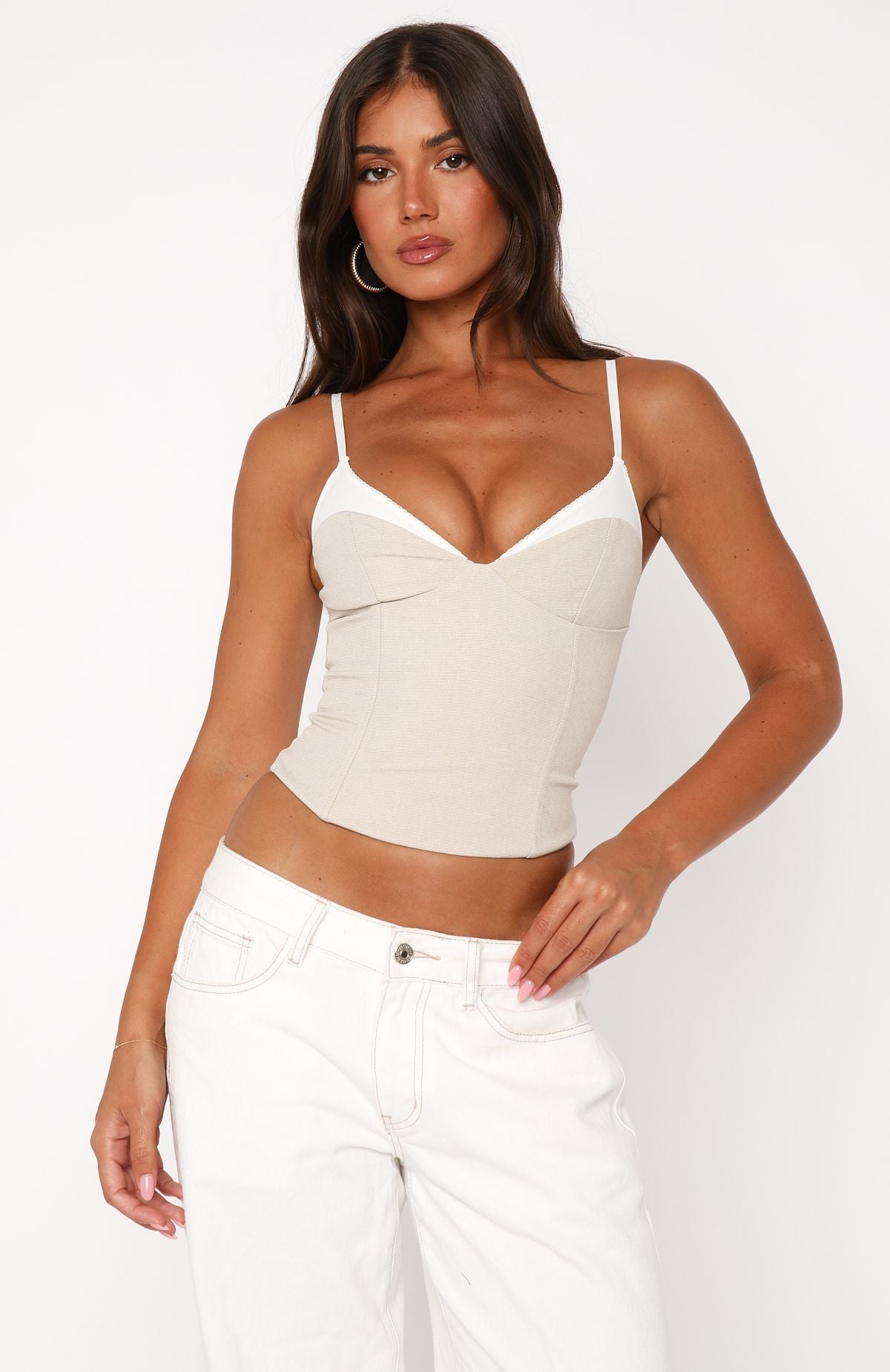 She's A Rebel Bustier Oatmeal