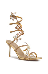 Shai Diamante Wrap Heels Gold