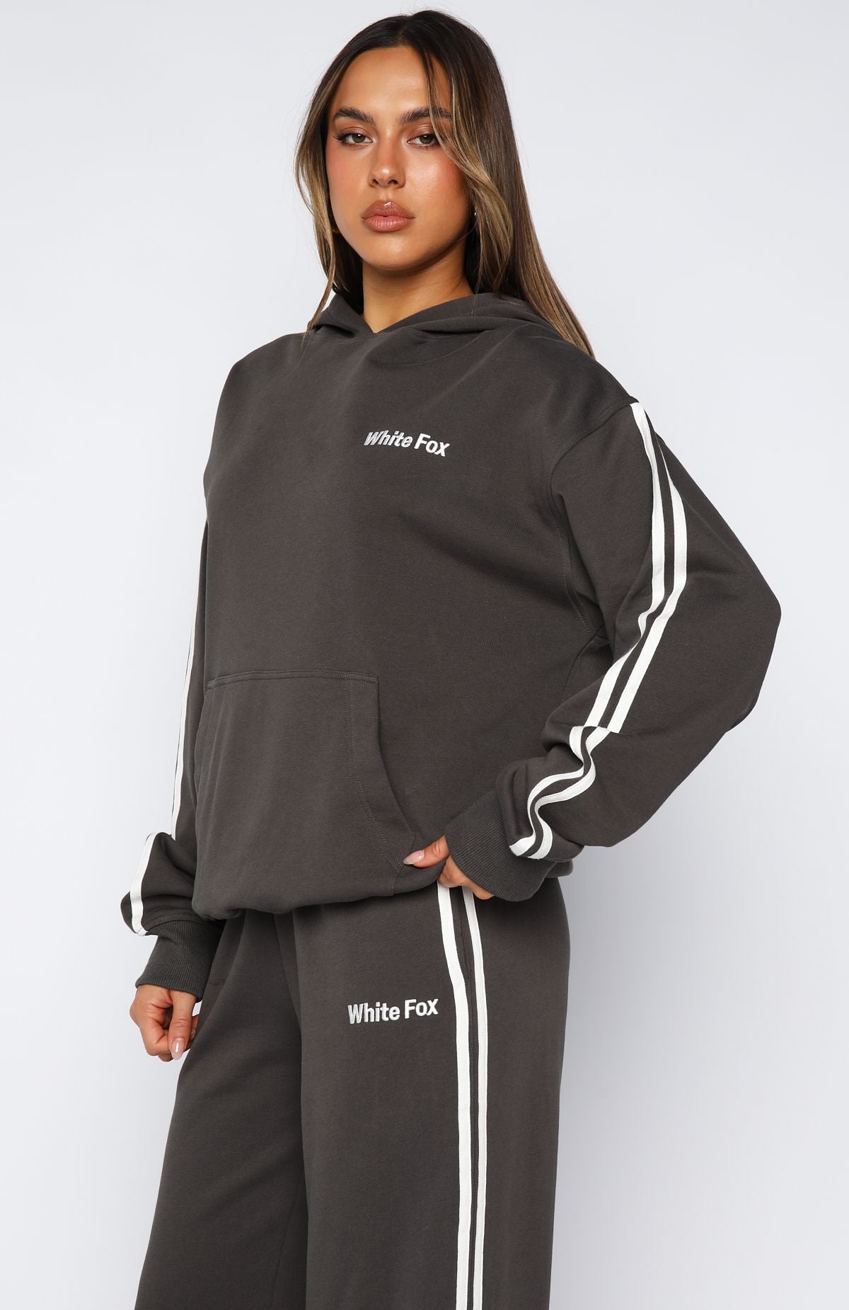 Star Student Oversized Hoodie Charcoal