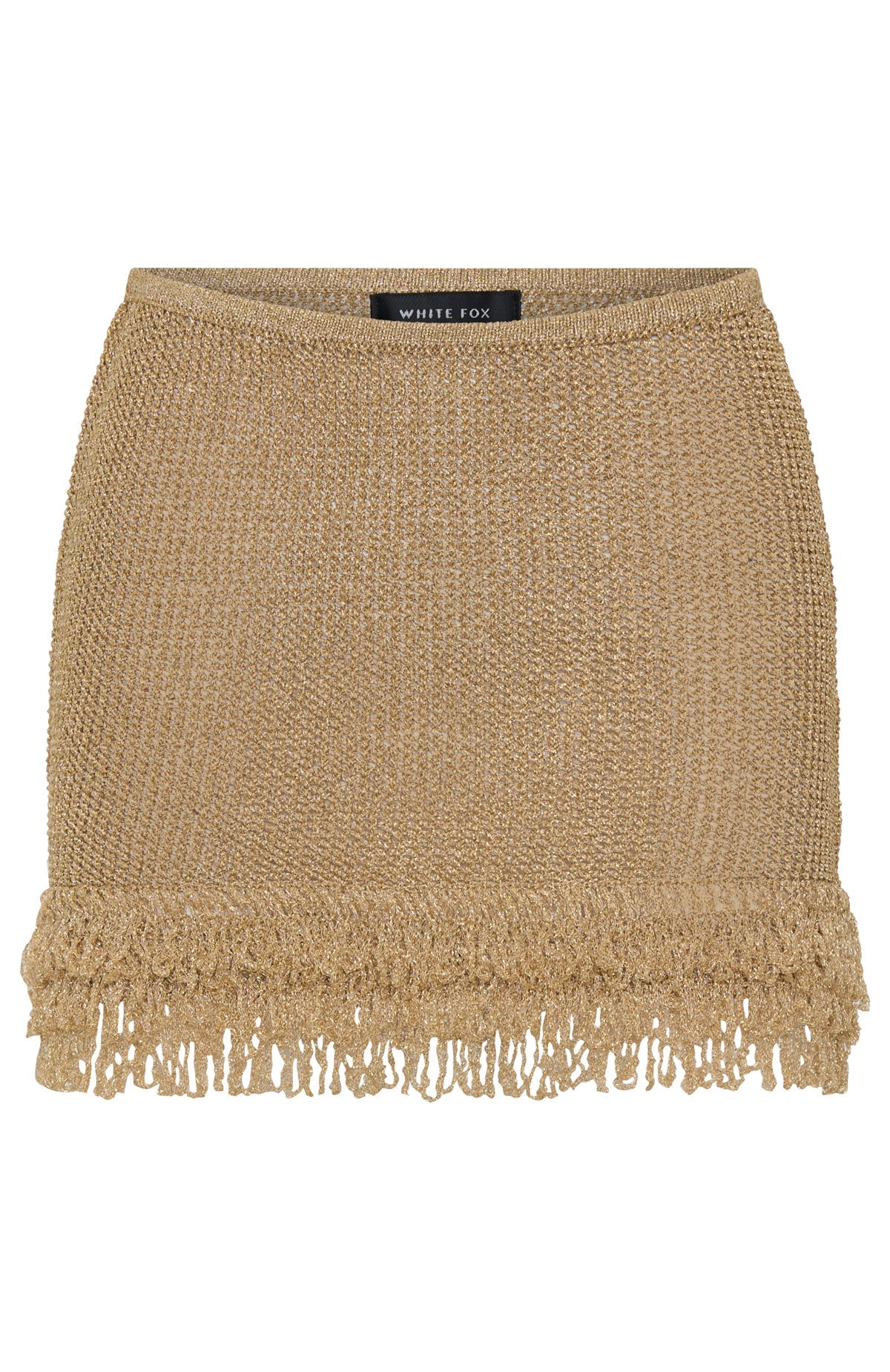 Cha Cha Knit Mini Skirt Gold