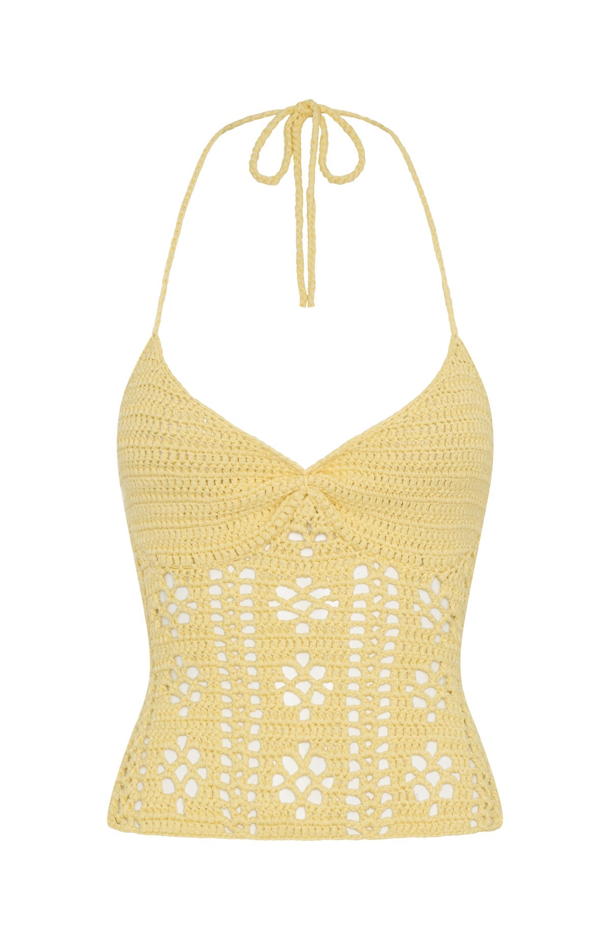 Don't Ask Me That Crochet Top Lemon