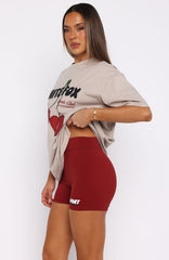 Club 14 Peyton Bike Shorts Burgundy
