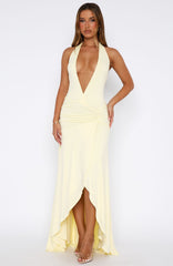Grande Dame Maxi Dress Lemon