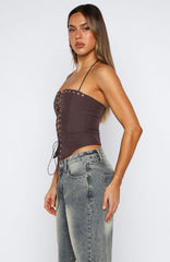 Make You My Lover Bustier Chocolate