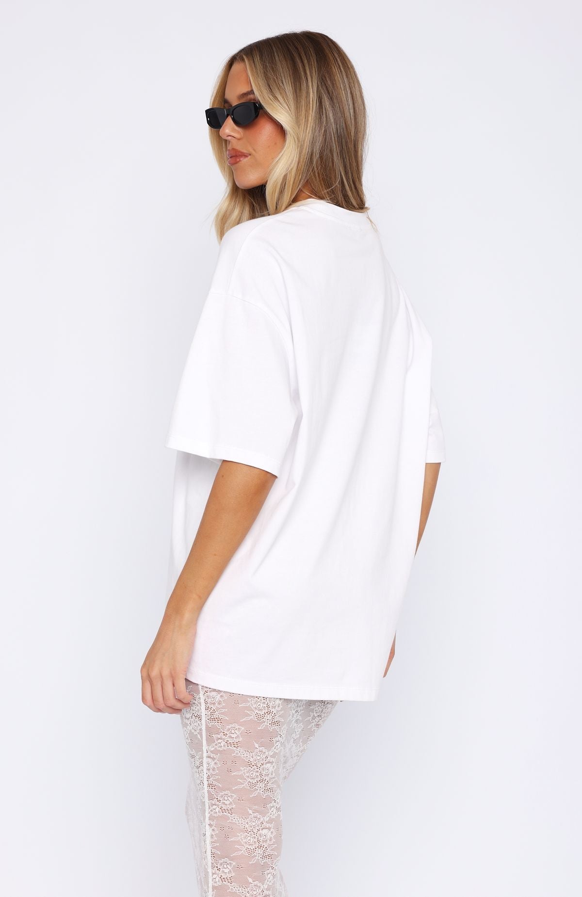 Ride It Out Oversized Tee White