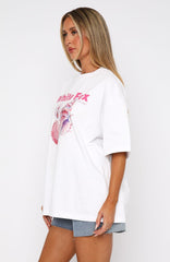 Hear The Ocean Oversized Tee White