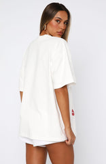 Pepper You In Kisses Oversized Tee White