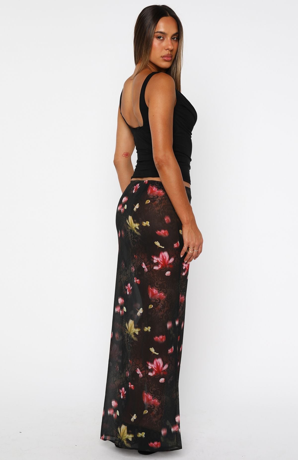 Sunday Strolls Maxi Skirt Lace And Bloom