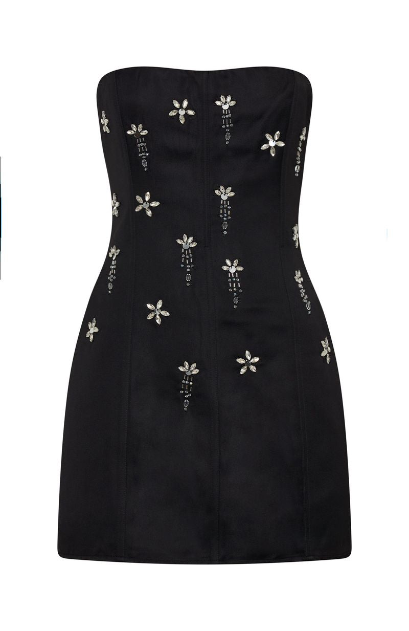 Savage Lust Strapless Mini Dress Black