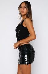 Ariel Mini Skirt Black Shell