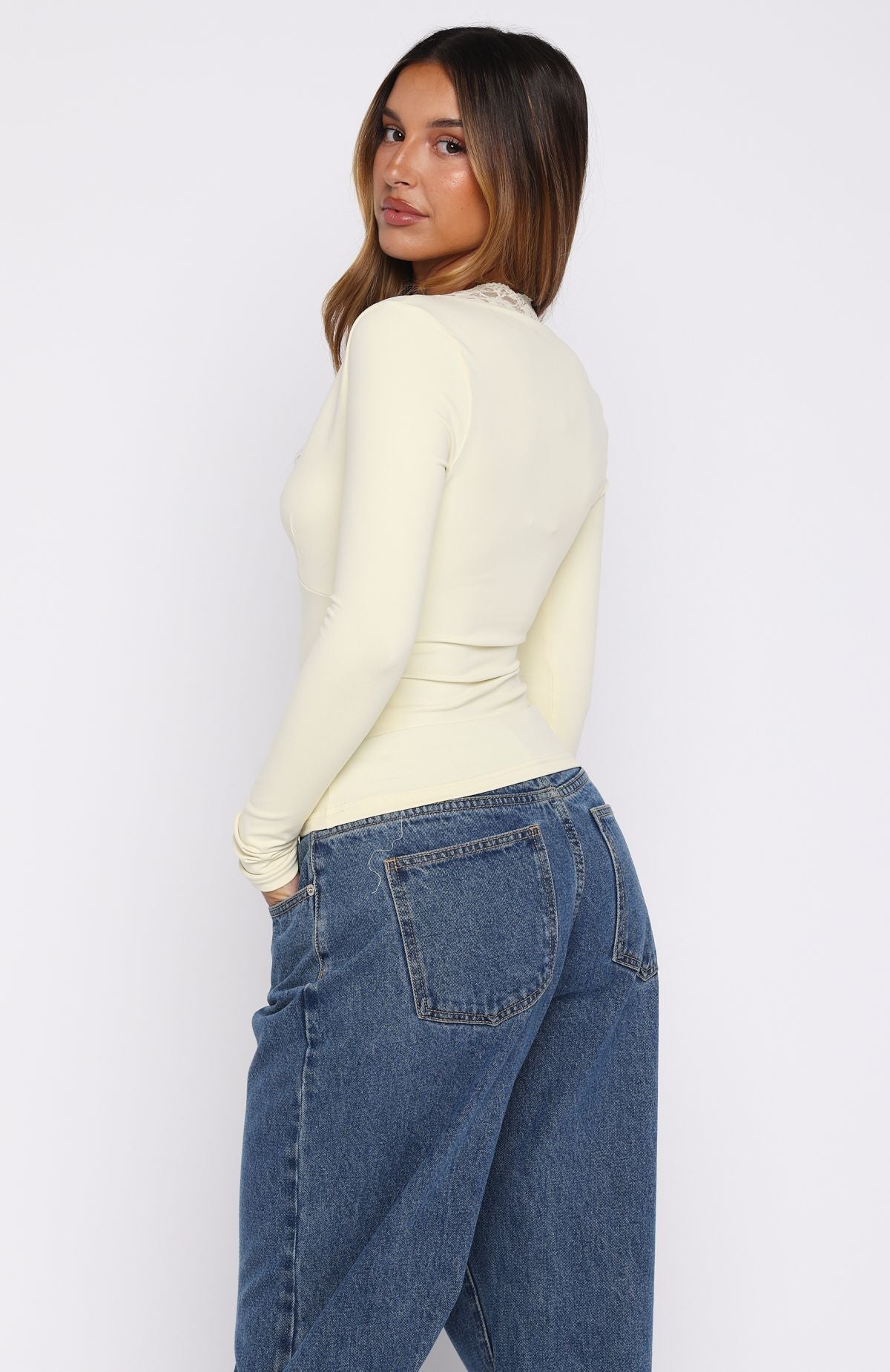 Knew That All Along Long Sleeve Top Lemon