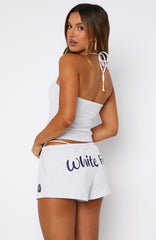 Buy Your Own Flowers Relaxed Shorts Grey Marle