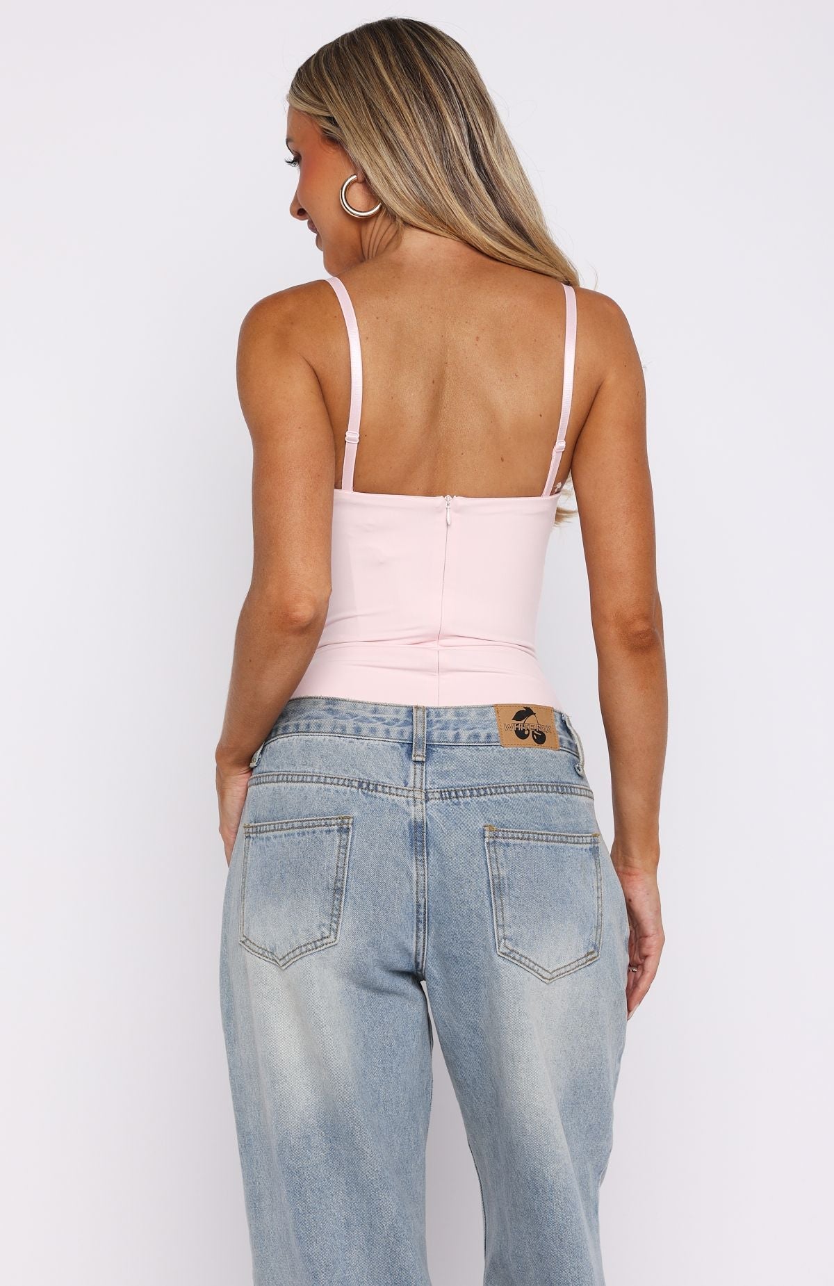 Stuck To You Bodysuit Baby Pink