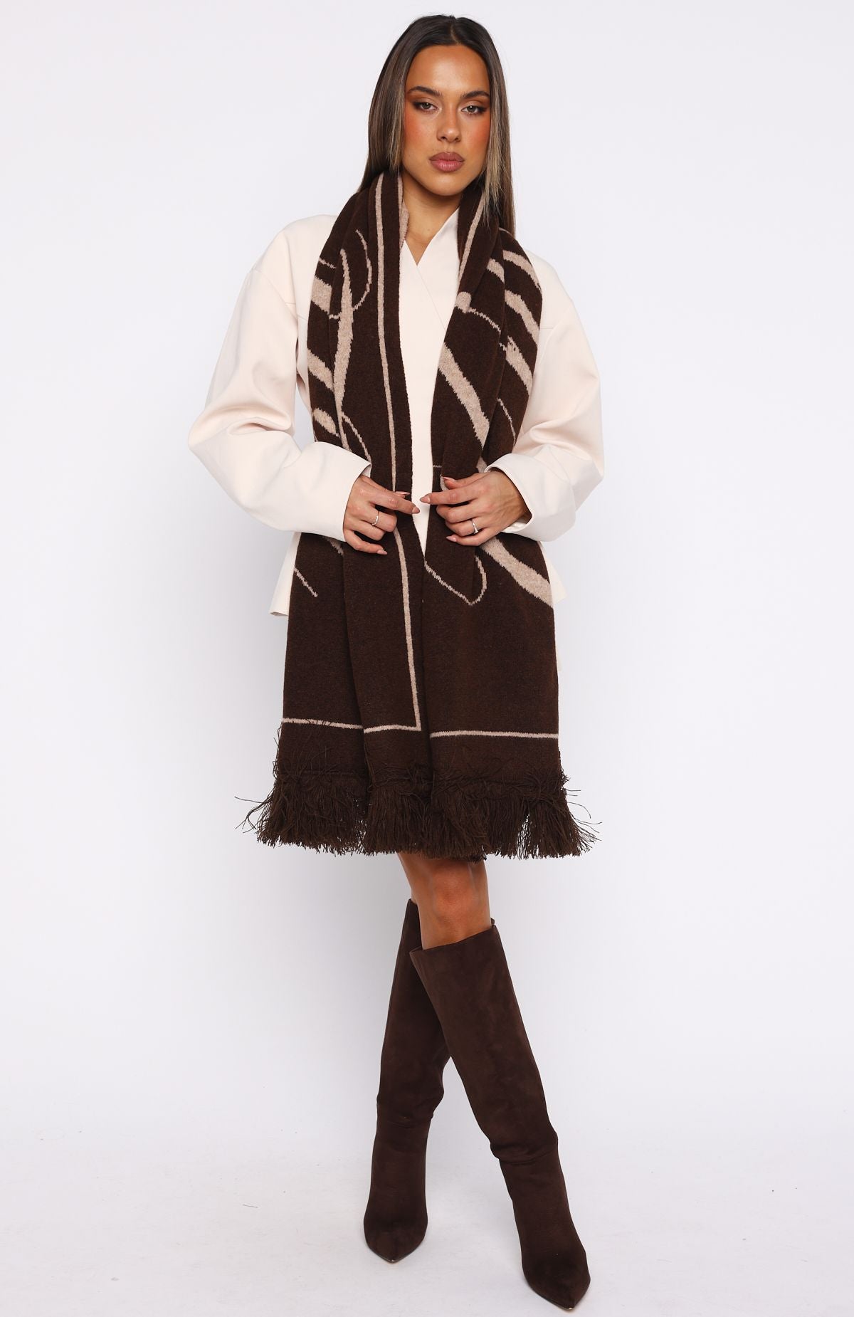 Aariya Scarf Chocolate