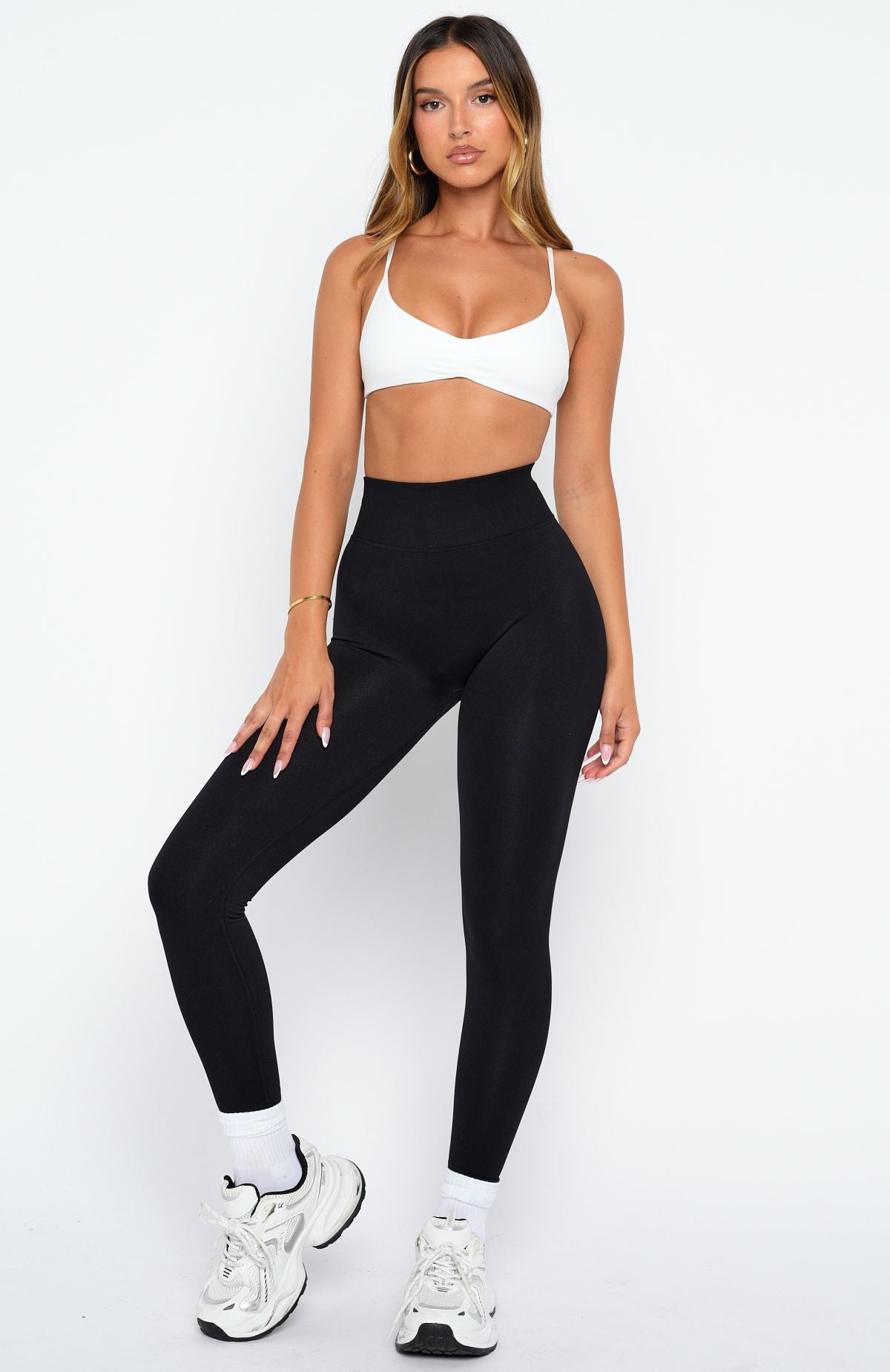 Rush Seamless Sports Bra White