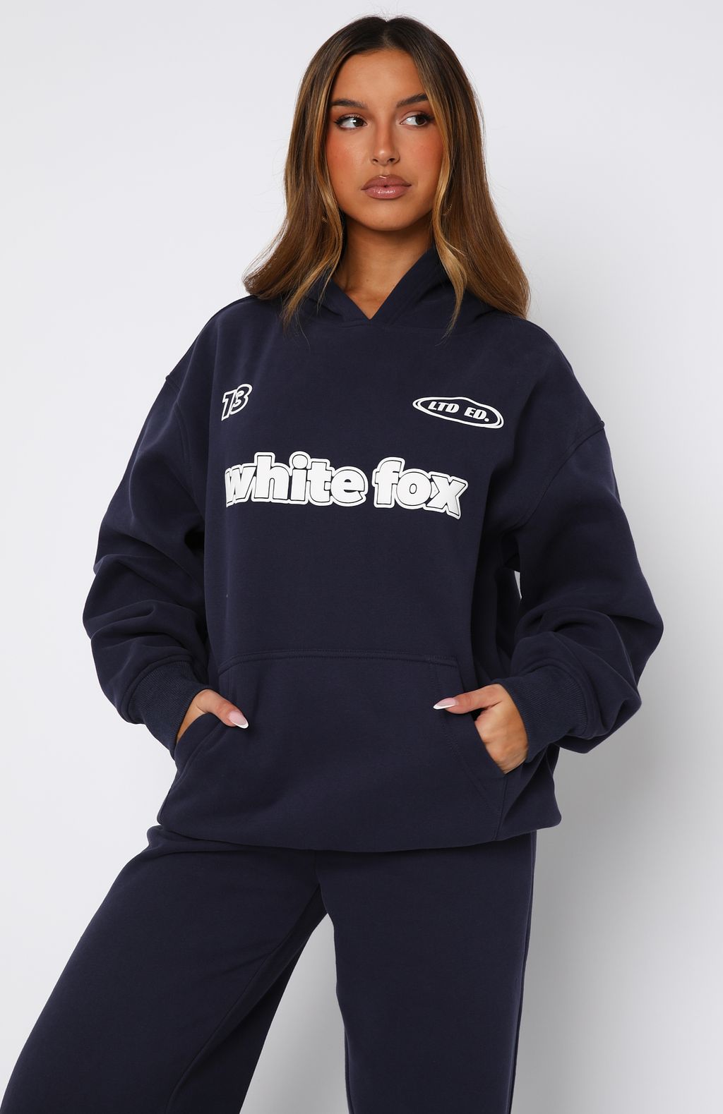 Ready To Go Oversized Hoodie Navy