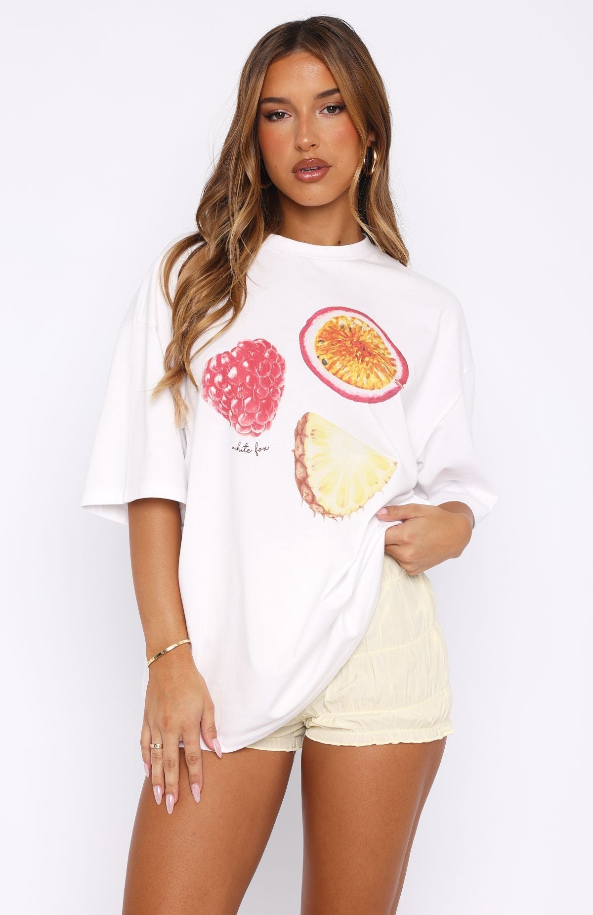 So Juicy Oversized Tee White