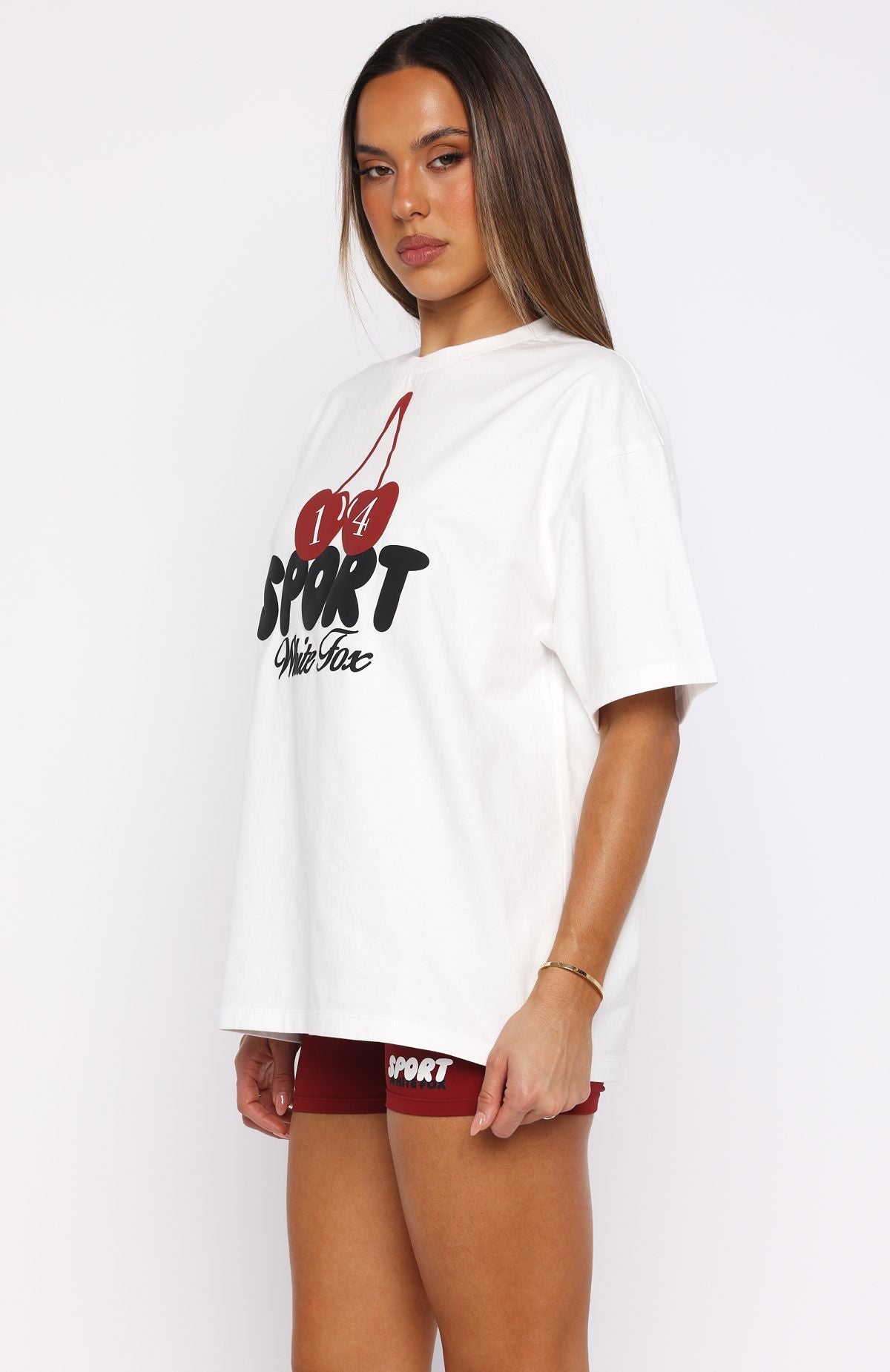 Club 14 Peyton Oversized Tee White